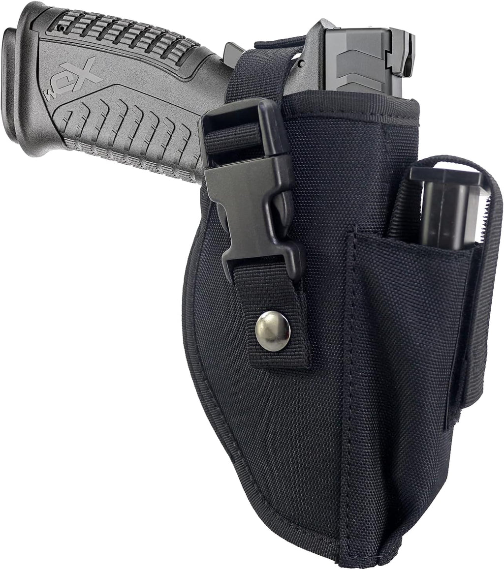 Tactical Belt Holster with Mag Pouch and Metal Clip F763