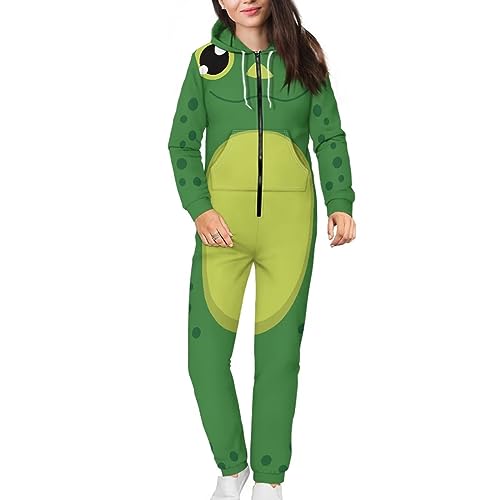 Adult Onesie Hooded One-Piece Pajama Zipper Jumpsuit for Men and Women I930