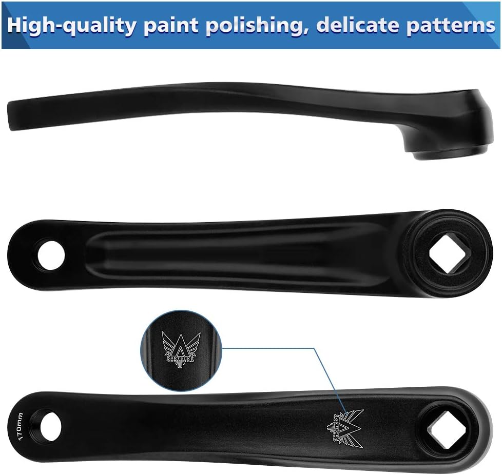 Bike Crank Arm, 170mm, Left Side Replacement for Bicycles J388