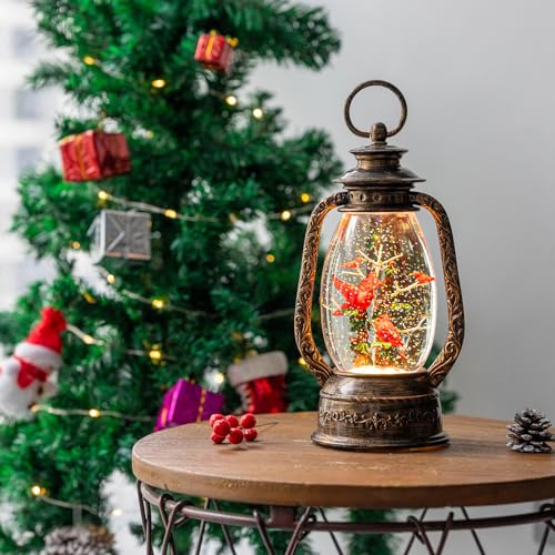 Nutcracker Snow Globe Lantern with Music and Timer Z50315
