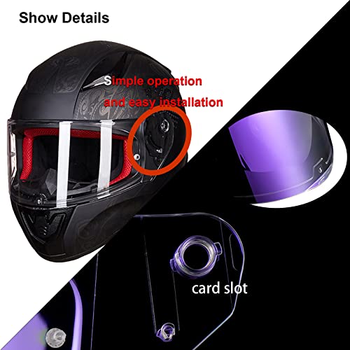 Replacement Helmet Visor with Anti-Fog Film F313