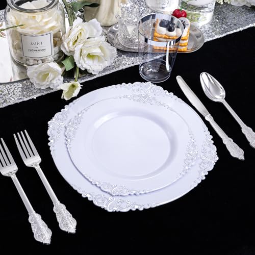 Gold Plastic Dinnerware Set for 50 Guests N48810