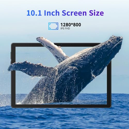 10.1 inch Android 14 Tablet with 64GB Storage, Octa-Core Processor H970