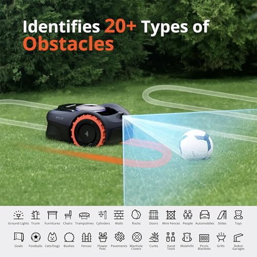 Robot Lawn Mower, RTK+Vision, Virtual Boundary, App Control G24961