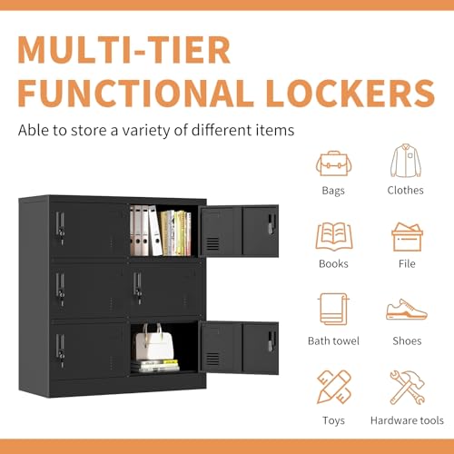 Metal Lockers with Shelves 72" H for Employees C448234