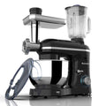 Nurxiovo Stand Mixer 850W 6 Speed Tilt-Head Kitchen Mixer with 6.5QT Mixer with Stainless Steel Bowl, Dough Hook Whisk Beater, Multifunction 3 in 1 Standing Mixers and Juice Extractor Black