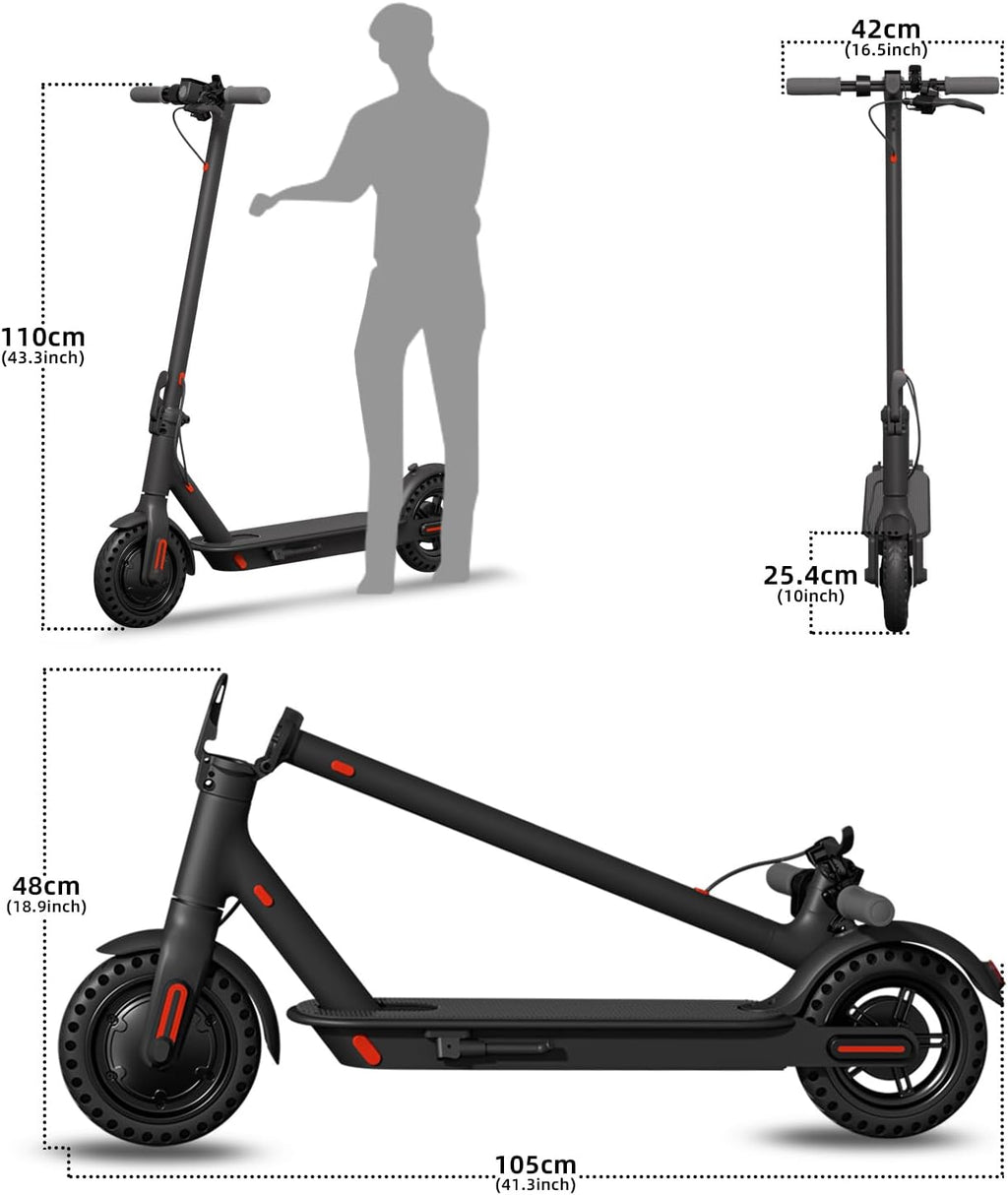 Electric Scooter for Adults, Portable Folding Commuting Scooter L509