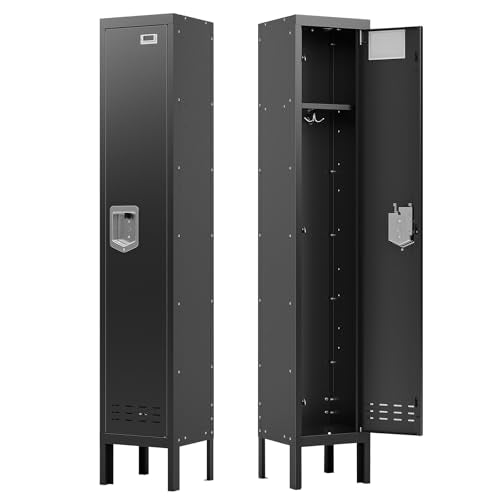 5-Door Steel Storage Locker with Hooks and Card Slots M92401