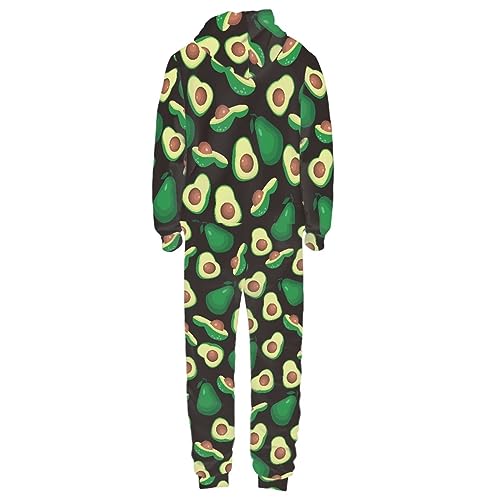 Adult Onesie Hooded One-Piece Pajama Zipper Jumpsuit for Men and Women I930