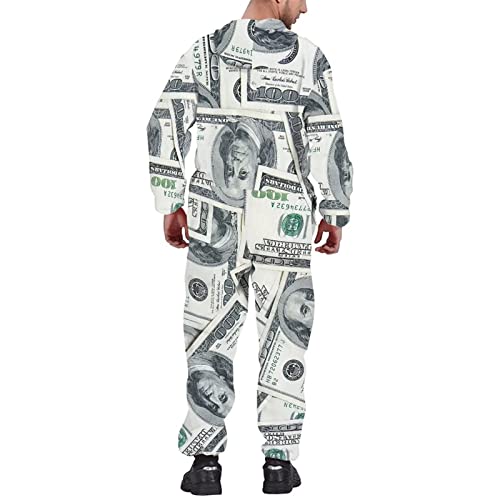 Adult Onesie Hooded One-Piece Pajama Zipper Jumpsuit for Men and Women I930