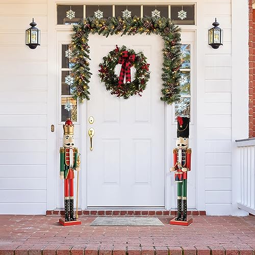 Wooden Nutcracker Decoration 42 Inch Christmas Indoor Outdoor C418758