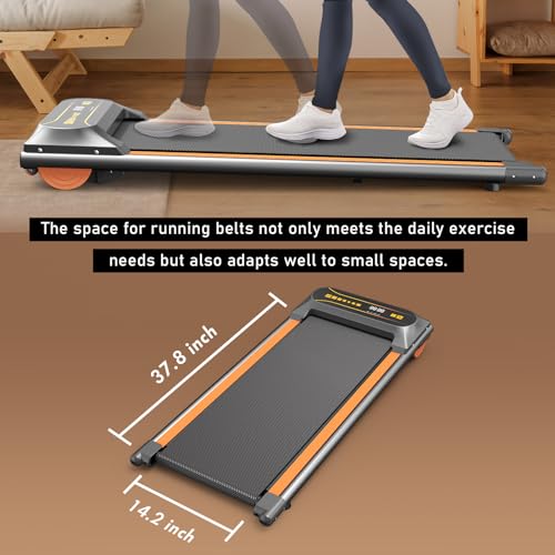 Under Desk Treadmill Walking Pad with LED Display for Home Office Y38532
