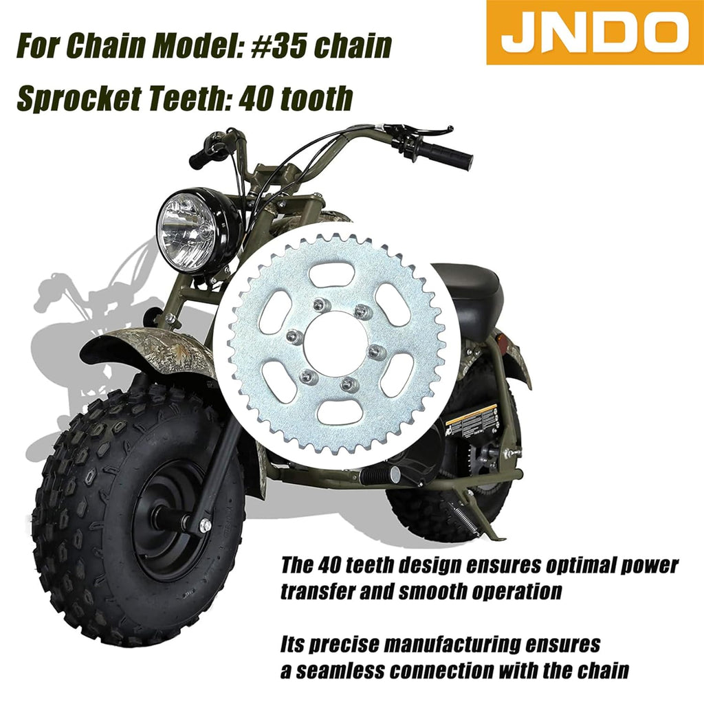 Rear Sprocket 40 Teeth for Mini Bike Go Kart Dirt Bikes S8701