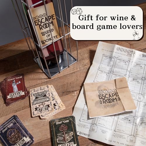 Escape Room Game Wine Bottle Puzzle Box for Adults S480582