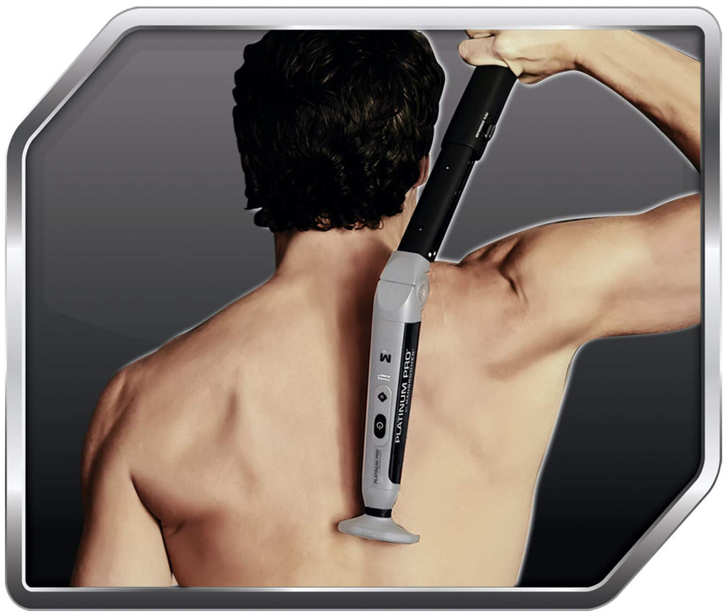 Back Shaver with 3 Flex Heads, Power Hinge, Extreme Reach Handle, 4 Piece Set V247