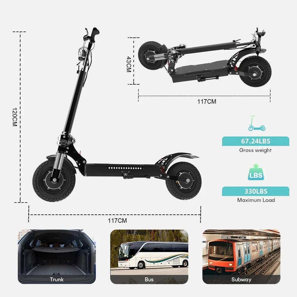 Electric Scooter, 60V 2600W Dual Motors, 45MPH, 40 Miles Range A33144
