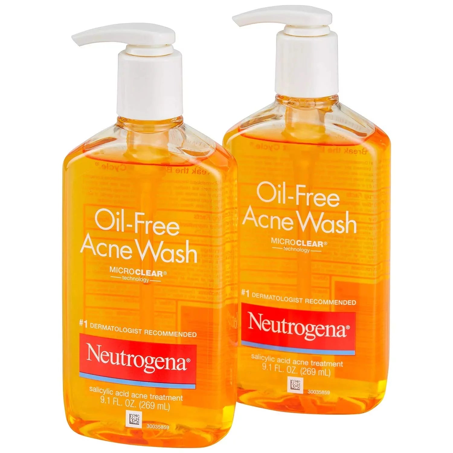 Oil-Free Acne Wash, 9.1 oz, 2-Pack C281