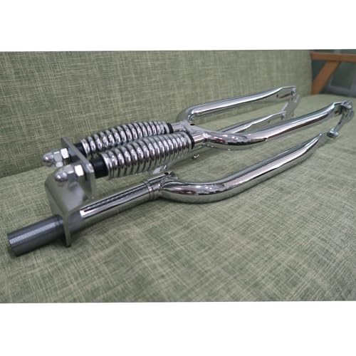 JZSPORTS 26" Springer Fork 1" Threaded,Cruiser Chopper Bike Dual Spring Classical Fork