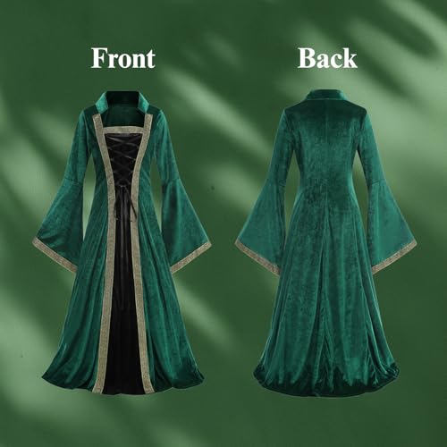 Medieval Tea Party Dress with Bubble Sleeves and Belt J695606