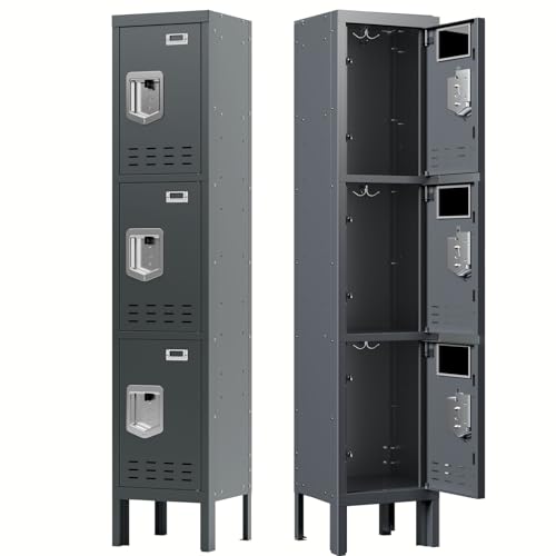 5-Door Steel Storage Locker with Hooks and Card Slots M92401