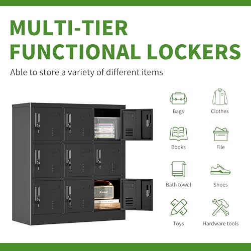 6-Door Steel Storage Locker with Lock and Card Slot A4817