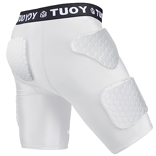 Men's Padded Compression Shirt and Short Set Protective Gear Y504