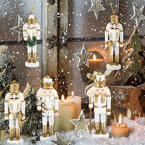 Christmas Nutcracker Ornaments Wooden Hanging Decorations 5 Inch H421