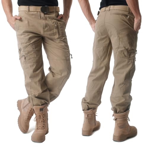 Men's Cotton Multi-Pocket Cargo Pants X554
