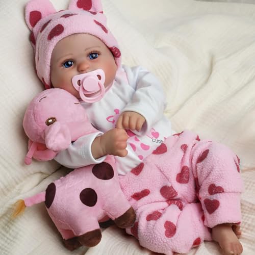 Reborn Baby Doll 20 Inch Realistic Soft Body Lifelike Newborn for Kids Age 3+ S7466