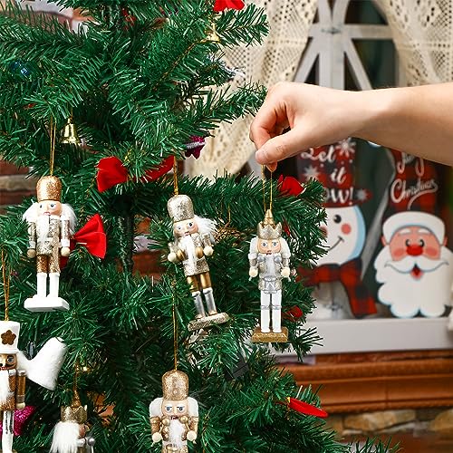 Christmas Nutcracker Ornaments Wooden Hanging Decorations 5 Inch H421