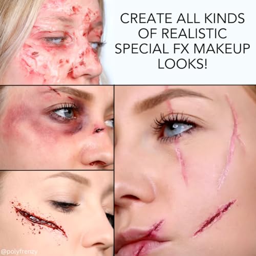 Special FX Makeup Kit with Practice Head for Theatre, Halloween & Cosplay T6496