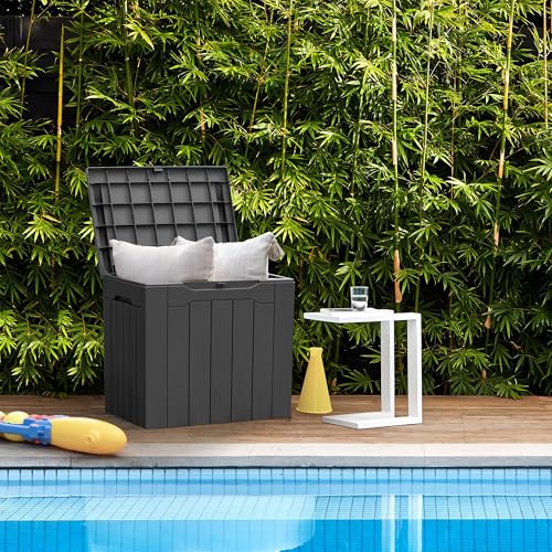 31 Gallon Outdoor Deck Box for Patio Furniture and Garden Tools W716487
