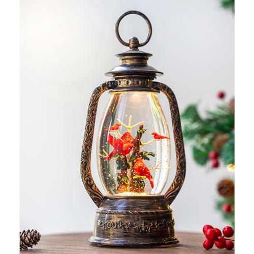 Nutcracker Snow Globe Lantern with Music and Timer Z50315