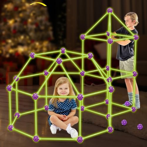 Fort Building Kit for Kids, STEM Construction Toys, 140 Pieces V503086