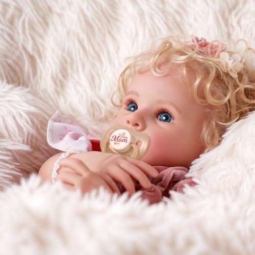 17 Inch Soft Body Realistic Baby Doll with Blond Curly Hair U359