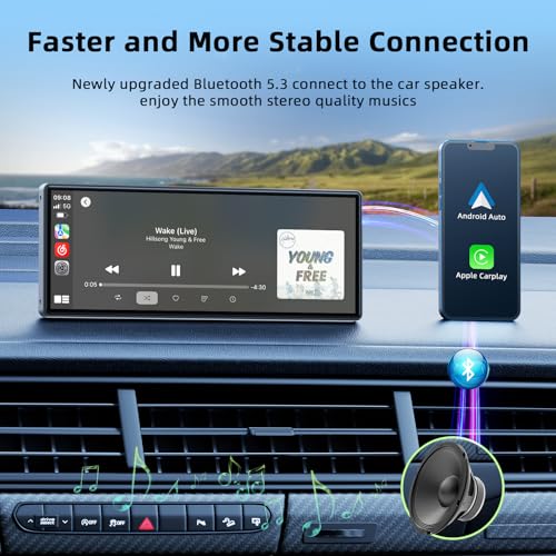 9.26-inch Wireless CarPlay Screen with GPS Navigation, Bluetooth, Touch Screen G754
