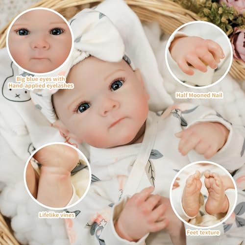 20 Inch Realistic Reborn Baby Doll with Accessories T505273