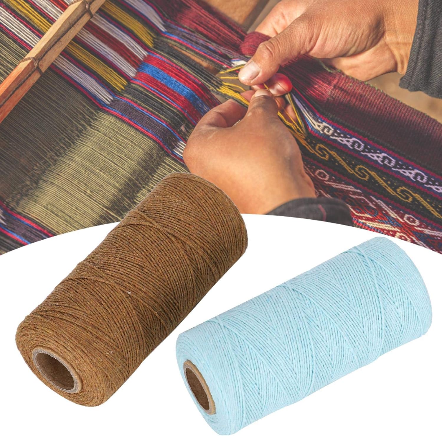 Warp Thread for Weaving Loom, 100% Cotton, 2 Rolls K639