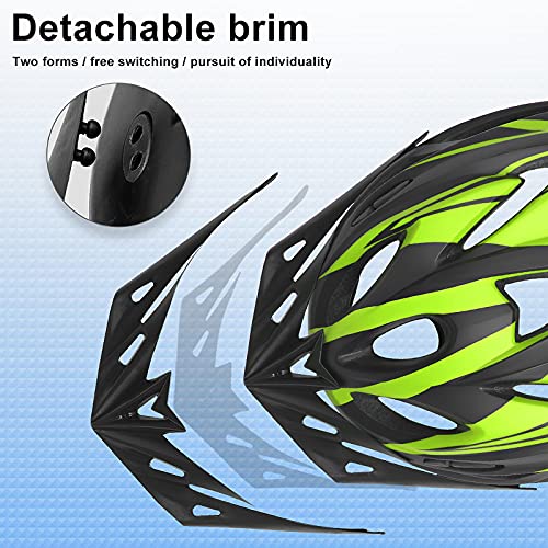 Adult Bike Helmet with Light and Sun Visor H53604