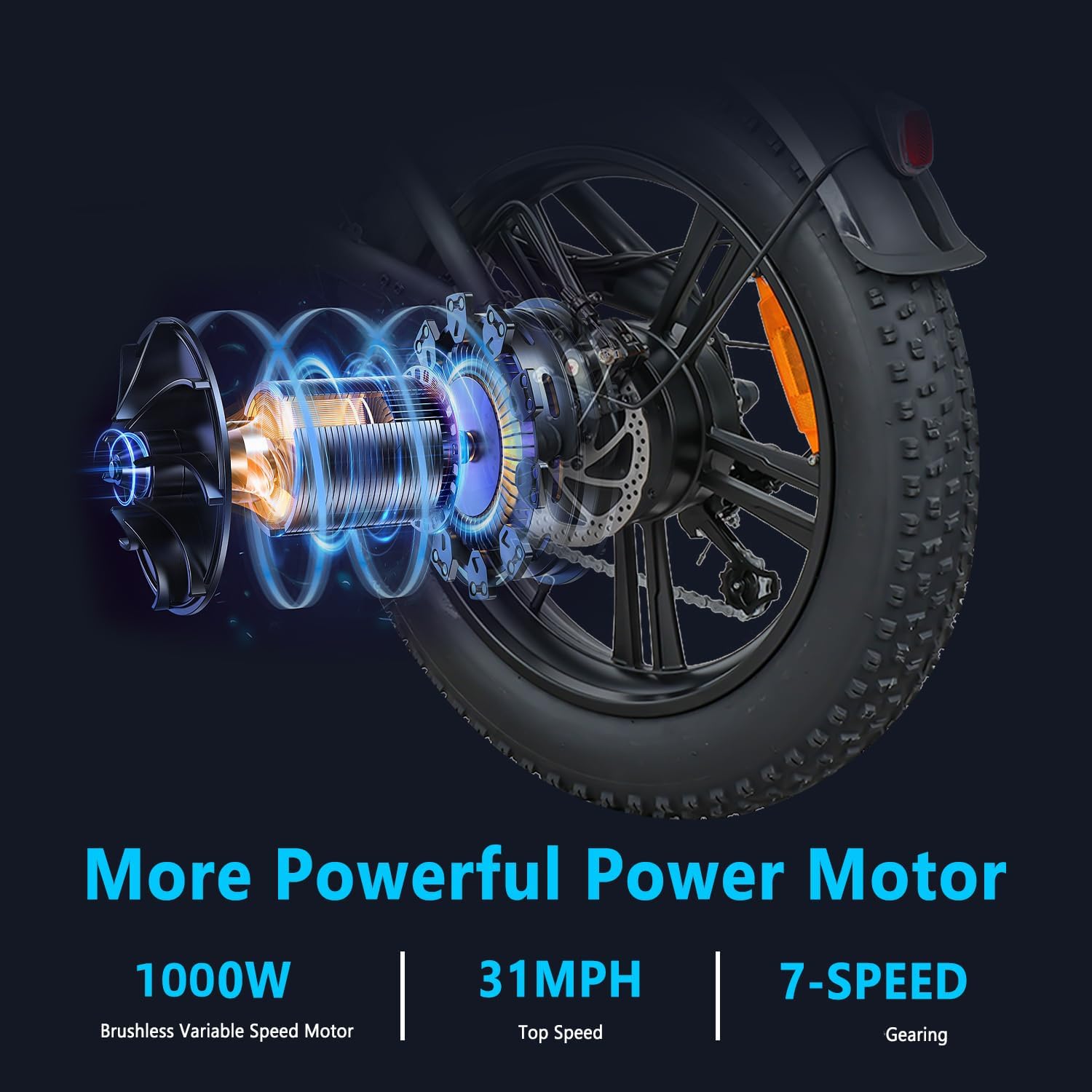 Electric Bike for Adults, 20" Fat Tire, 1000W Motor, 48V 20Ah Battery L469