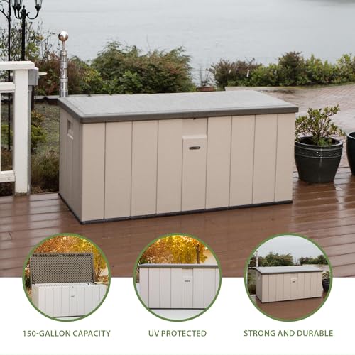 Extra Large Deck Box, 130 Gallon, Desert Sand/Brown V622519
