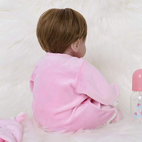 Reborn Baby Doll Realistic Silicone Vinyl 16 Inch Weighted Soft Body R8222