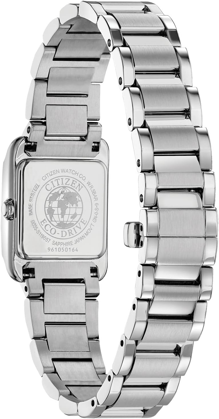 Women's Eco-Drive Dress Watch, Stainless Steel, Blue Mother of Pearl Dial P509358