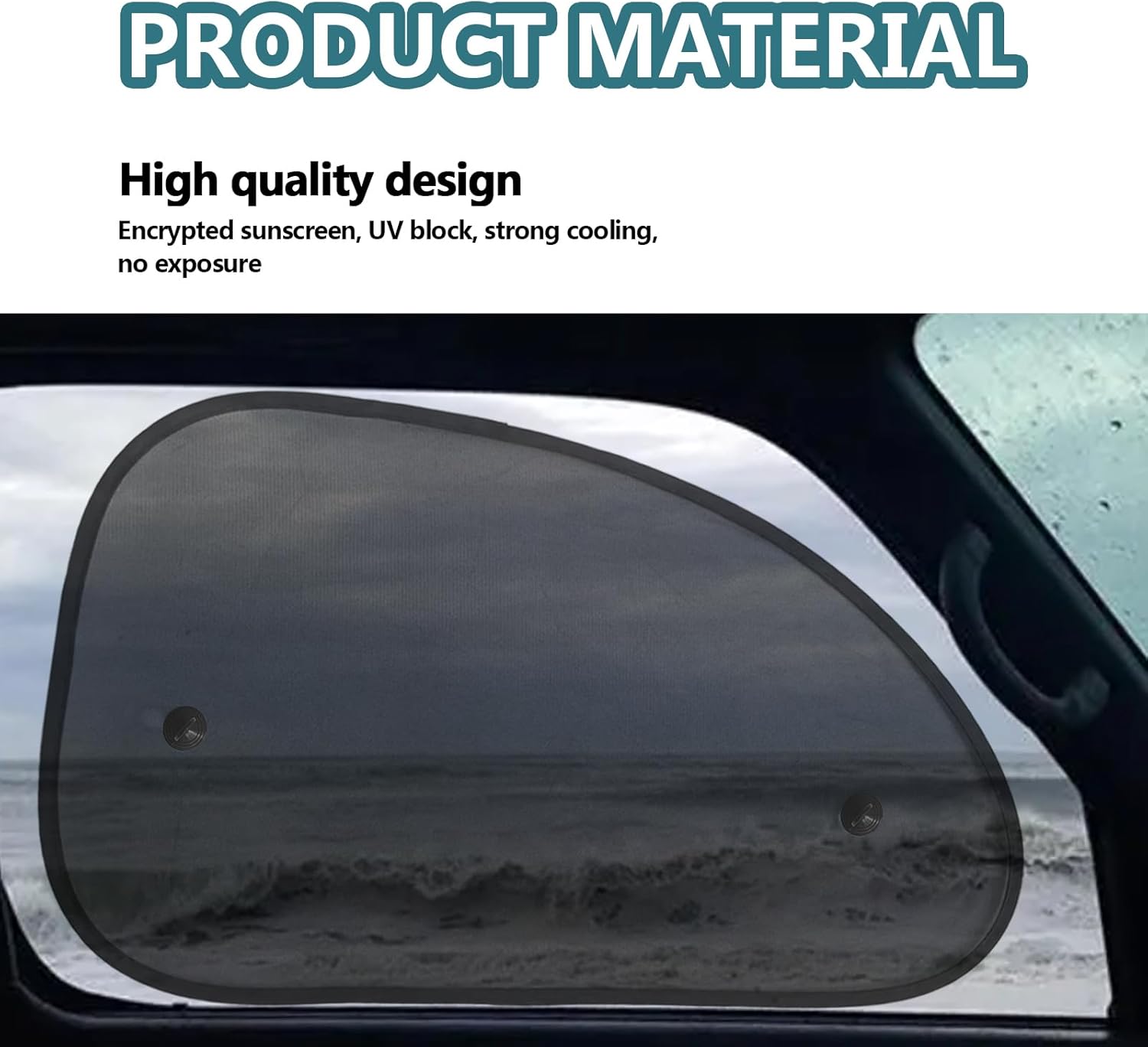 2PCS Universal Car Side Window Sun Shades W322
