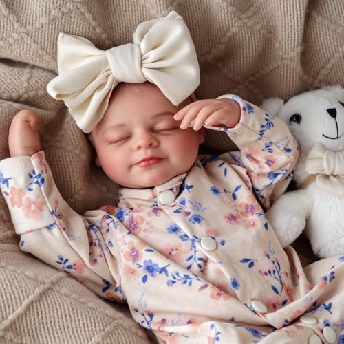 Silicone Reborn Baby Doll 17 Inch Realistic Newborn Vinyl Girl with Gift Box I275733