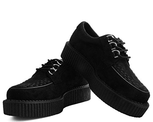 Faux Suede Black Creeper Shoes K515148