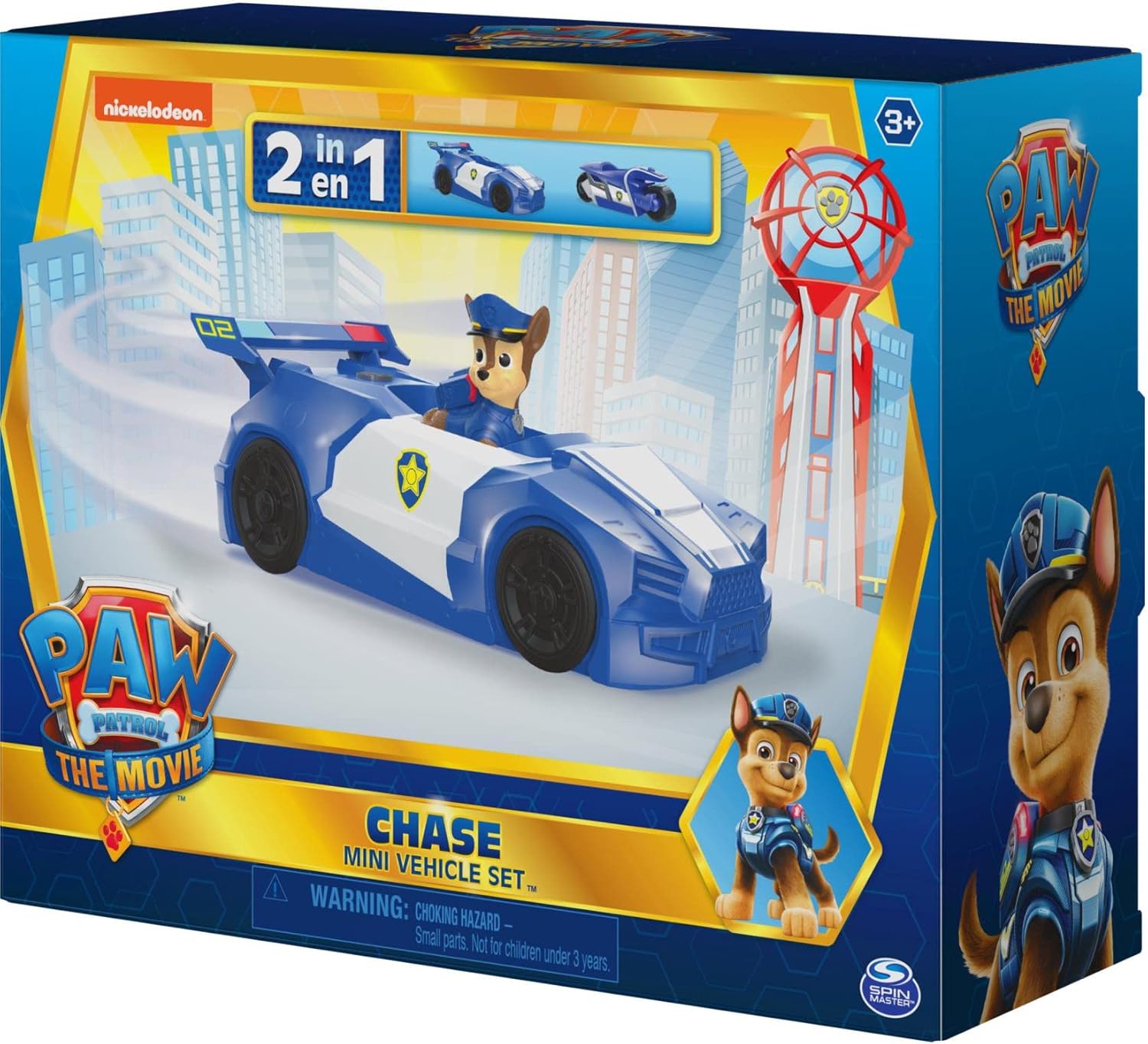 Chase Mini Movie Vehicle Set 2 in 1 Car & Motorcycle A7958