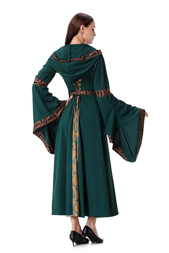 Medieval Tea Party Dress with Bubble Sleeves and Belt J695606