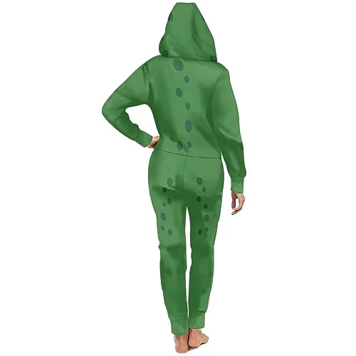 Adult Onesie Hooded One-Piece Pajama Zipper Jumpsuit for Men and Women I930