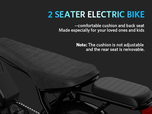 Electric Bike for Adults, 500W Motor, Removable Battery, Fat Tire, 7-Speed B59635